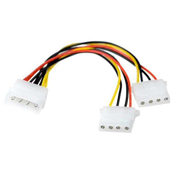 Разветвитель питания IDE-устройств Molex (IDE)  в 2*Molex (IDE), 15см Exegate 261530