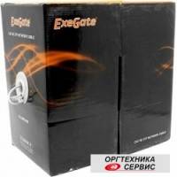 Кабель UTP 4 пары кат.5e Exegate бескислородная медь, 24AWG, FLUKE® test pass, бухта 305м, серый, PV 256748