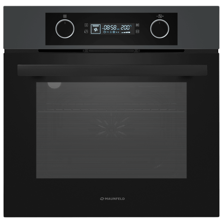 Духовой шкаф электрический Maunfeld AEOH6062G1 | 60 л | Конвекция | Гриль | Тип очистки-гидролизная | 58-60x56x55 | Графит Global