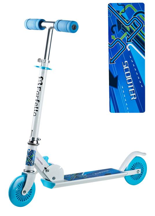Farfello Самокат  WX-S120(6) blue/white/бело-синий 6961136047663