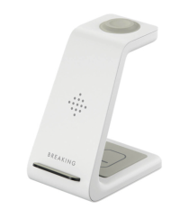 Breaking DS03, Qi 20W, Беспроводная зарядная станция 3 в 1, (Белый)