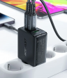 Acefast cетевое зарядное устройство A41 PD65W GaN (2*USB-C+USB-A), цвет: черный