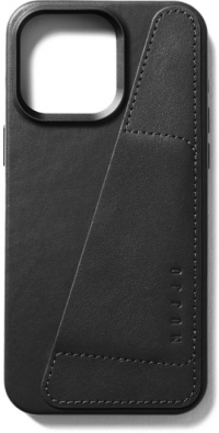 Mujjo Кожаный чехол-бумажник с Magsafe для iPhone 15 Pro Max,Черный