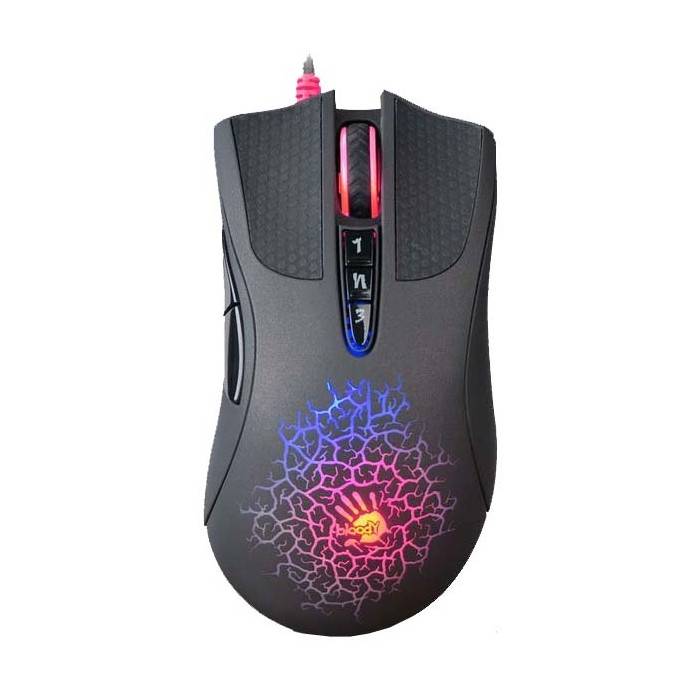 Мышь проводная A4Tech Bloody AL90 Blazing черный / 12000 dpi, лазерный, USB Type-A, кнопки - 8 Global