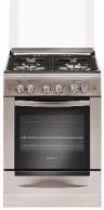 Gefest газовая плита 6100-02 0004 | Количество конфорок: 4 | Объем духовки: 52 л | Электроподжиг | Габариты (ВхШхГ): 85х60х60 см | Цвет: Серебристый | Global