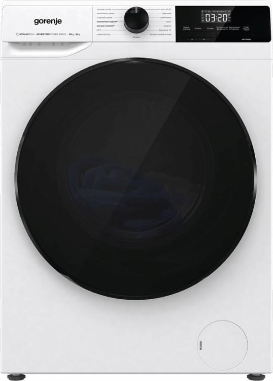 Стиральная машина Gorenje W1D2A164ADS / стирка - 10 кг, сушка - 6 кг, отжим - 1400 об/мин, программ - 15,56 дБ, 59.5 см x 84.5 см x 59 см,  Global