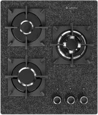 Газовая варочная поверхность Gefest PVG 2100-01 K73 ,конфорок - 3 шт, решетки - чугун, панель - закаленное стекло, электроподжиг, газ-контроль, черный / Global