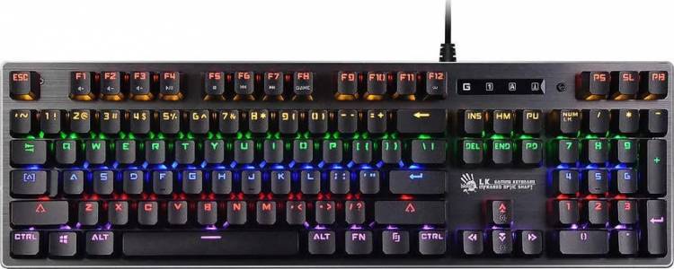 Игровая механическая клавиатура A4Tech Bloody B760 серый с подсветкой  Global