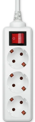 Сетевой удлинитель Buro BU-PS3.3 W | 3м 3 розетки белый