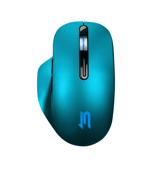 Jetaccess R300G светло-синяя (800/1200/1600dpi, сенсор Pixart 3205, 6 кнопок (включая колесо прокрутки) Беспроводная аккумуляторная мышь