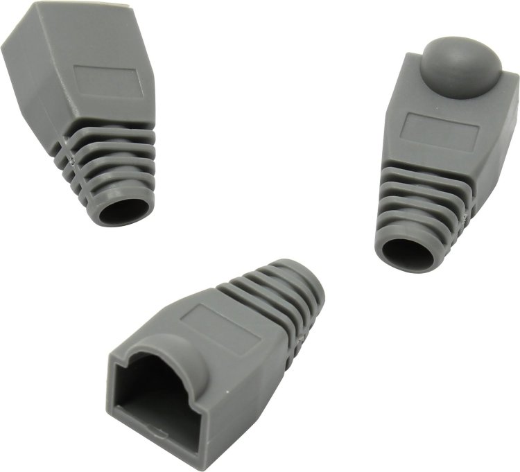 Колпачок изолирующий для коннектора RJ-45 Exegate, серый  (100шт) 205296