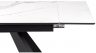 Woodville Керамический стол "Ливи" белый мрамор / черный | Ширина - 80; Высота - 78; Длина в разложенном виде - 200; Длина - 140 см
