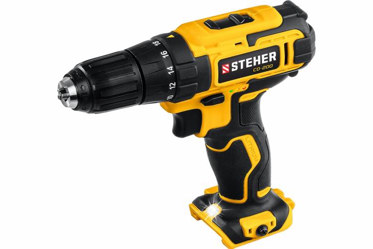 Дрель-шуруповерт CD-200 Steher 20В, без АКБ, в коробке