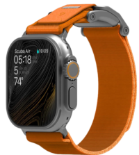 Aulumu A11 Ремешок для Apple Watch | Совместим с Apple Watch 49мм | 45мм | 44мм | 42мм, оранжевый