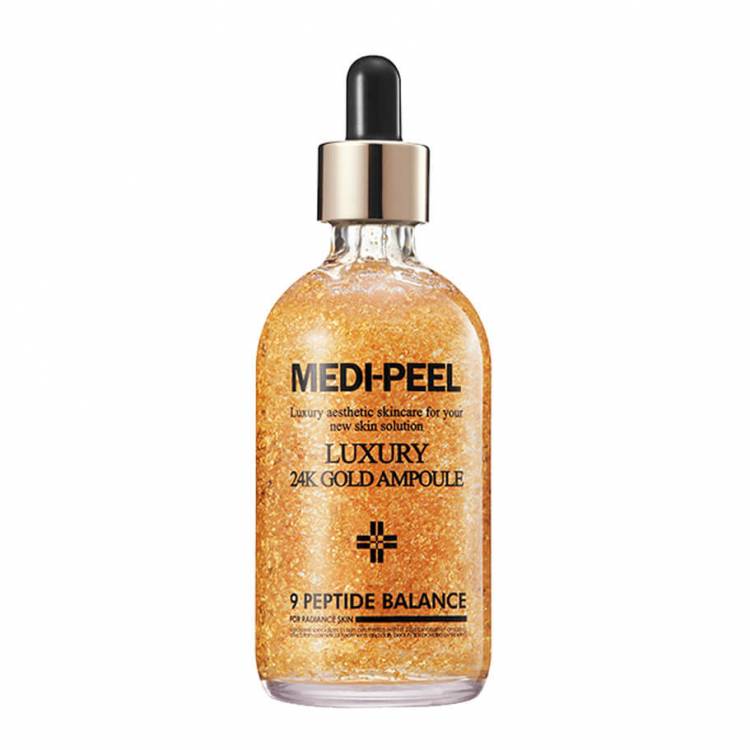 Ампула с золотом 24К для эластичности кожи Medi-Peel Luxury 24K Gold Ampoule 100мл 8809409343082/уценка по причине срока