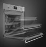Smeg Многофункциональный духовой шкаф SO6302TX с пиролизом | Коллекция: Classica | Ширина см: 60 | Высота ниши см: 60 | Вид нагрева: Электрический | Нержавеющая сталь