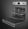 Smeg Многофункциональный духовой шкаф SO6302TX с пиролизом | Коллекция: Classica | Ширина см: 60 | Высота ниши см: 60 | Вид нагрева: Электрический | Нержавеющая сталь