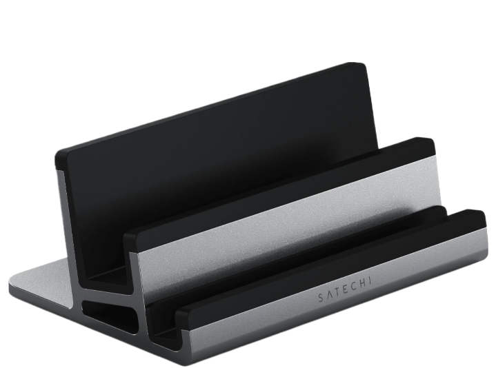 Satechi Настольная двойная подставка Dual Vertical Laptop Stand для ноутбуков и планшетов. Цвет: серый космос