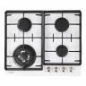 Варочная поверхность NORDFROST HM 6042 W /  конфорок - 4 шт, решетки - чугун, панель - закаленное стекло, электроподжиг.
