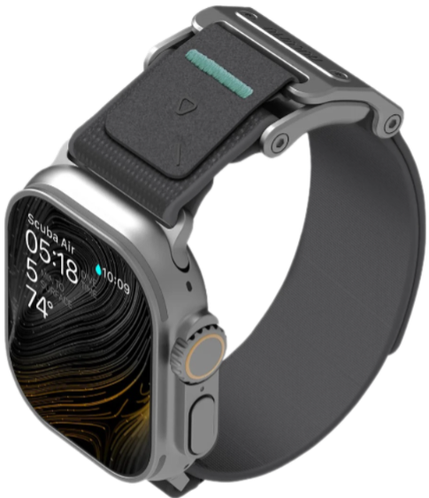 Aulumu A11 Ремешок для Apple Watch | Совместим с Apple Watch 49мм | 45мм | 44мм | 42мм, серый