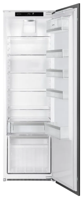 Smeg S8L174D3E | Встраиваемый холодильник | Без морозильного отделения | Объем: 314 л | Размеры: 178 x 56 x 55 см | LCD-дисплей | Сенсорное управление