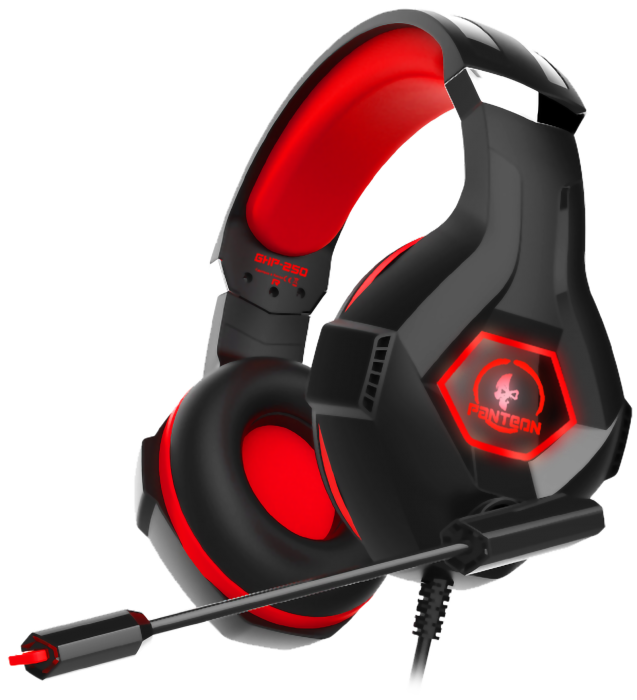 Jet.a Panteon GHP-250 Black-Red черно-красная Игровая стереогарнитура