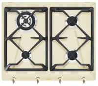 SMEG SRV864POGH Варочная панель Coloniale | 60 см | Эмалированный материал | Чугунные решетки |