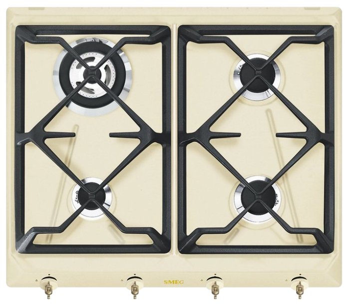 SMEG SRV864POGH Варочная панель Coloniale | 60 см | Эмалированный материал | Чугунные решетки |