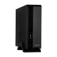 Корпус MiniITX Exegate MI-207 Black, miniITX/mATX, <M350, 80mm>, 2*USB, Audio