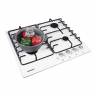 Варочная поверхность NORDFROST HS 6040 W  / конфорок - 4 шт, решетки - эмалированный металл, электроподжиг.