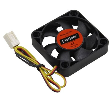 Вентилятор для корпуса Exegate 50x50x10 (EX253943RUS) 22дБ 4500об/мин, 3-pin коннектор МП