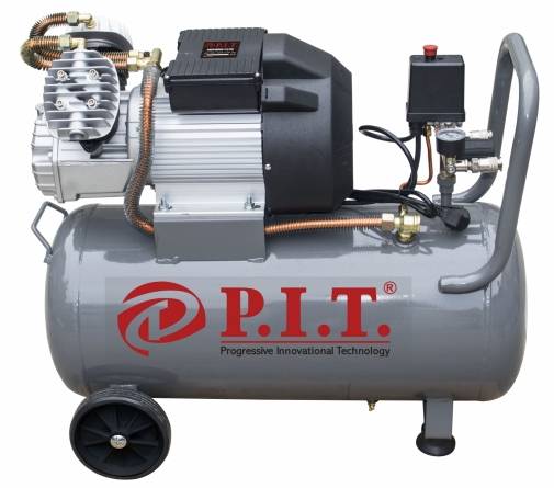 Компрессор PAC 016003-2,5/50 P.I.T.(2,5кВт, 3,4лс, 350 л/мин, 50л, 2 цил, 2 вых, евро, пр.привод)