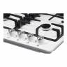 Варочная поверхность NORDFROST HS 6041 W  / конфорок - 4 шт, решетки - чугун, электроподжиг.