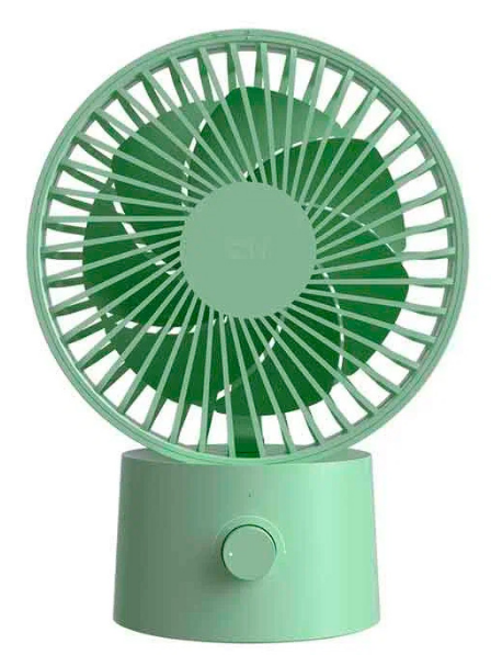 Портативный вентилятор Xiaomi (Mi) ZMI 5000 mAh c плавной регулировкой скорости  AF218 зеленый