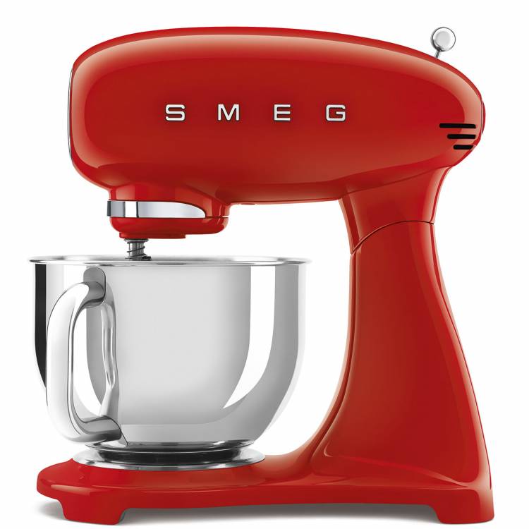 Smeg SMF03RDEU | Планетарный миксер | Красный | Мощность: 800 Вт | Объем чаши: 4.8 л | Количество скоростей: 10