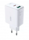 Acefast зарядное устройство для Samsung S series,  A29 PD50W, GaN, 2xUSB-C, цвет: белый