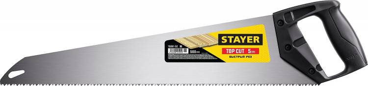 Stayer 15061-50_z02 Ножовка ударопрочная 500 мм, 5 TPI, для крупных и средних заготовок