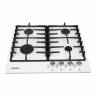 Варочная поверхность NORDFROST HS 6043 W / конфорок - 4 шт, решетки - чугун, электроподжиг, газ-контроль
