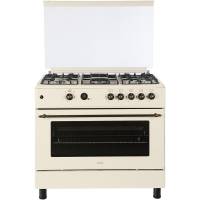 Газовая плита NORDFROST GG 9064 YR / конфорок - 5 шт, духовка - 110 л, электророзжиг, газ-контроль, гриль, 90 см x 88.5 см x 60 см