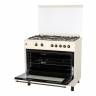 Газовая плита NORDFROST GG 9064 YR / конфорок - 5 шт, духовка - 110 л, электророзжиг, газ-контроль, гриль, 90 см x 88.5 см x 60 см