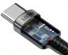 Baseus Кабель USB-C Cafule | Цвет: Черный/Серый | Вид быстрой зарядки: PD2.0 | Мощность: 100Вт | Разъемы: Type-C - Type-C | Длина кабеля: 2м