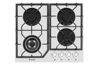 Газовая варочная поверхность Gefest ПВГ 2232-01 К12 , конфорок - 4 шт, решетки - чугун, панель - закаленное стекло, электроподжиг, газ-контроль, белый / Global