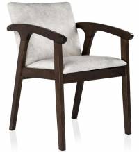 Woodville стул "Lono" , tobacco / light grey , страна производства - Малайзия , материал каркаса - массив гевеи ,  55см*61см*83см / 11387