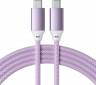 Satechi Кабель Type-C to Type-C 100W Charging Cable. Длина 2 м. Цвет: фиолетовый