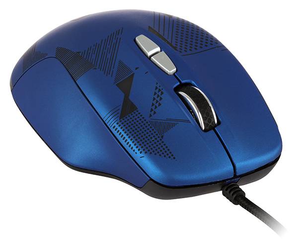 Мышь Qumo Office Enigma M59, 7 кнопок, проводная,подсветка 7 цв-в, 800/1200/1600/2400 dpi