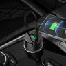 Автомобильное зарядное устройство HOCO Z50 Leader, USB+Type-C, 48W, серый металлик
