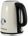 Электрочайник MAUNFELD MFK-624BG / объем - 1.7 л, мощность - 2200 Вт, скрытый нагревательный элемент, фильтр, материал корпуса - металл, нержавеющая сталь / Global