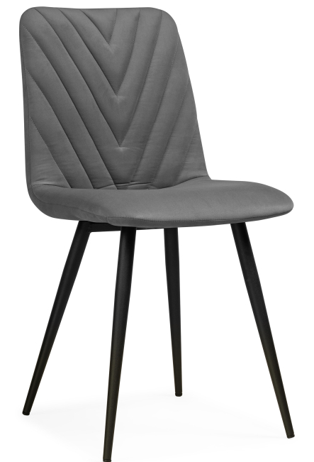 Woodville Стул на металлокаркасе "Ральф" темно-серый | Ширина - 44; Глубина - 53; Высота - 83 см