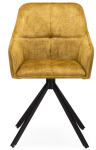 Woodville Кресло "Дакота" крутящиеся желтое | черное | Ширина - 67; Глубина - 70; Высота - 86 см
