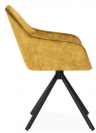 Woodville Кресло "Дакота" крутящиеся желтое | черное | Ширина - 67; Глубина - 70; Высота - 86 см